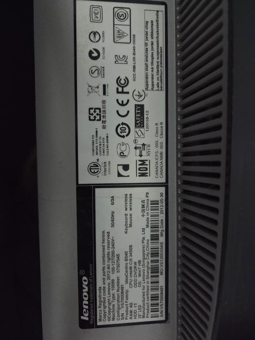 Срочно продаётся МОНОБЛОК Lenovo Ideacentre