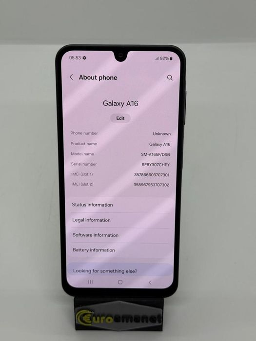 Telefon mobil Samsung Galaxy A16, Dual SIM, 128GB, 4GB RAM, 4G, -A-