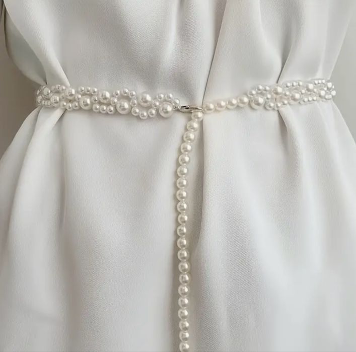 Колан от перли, с възможност за регулиране, нов