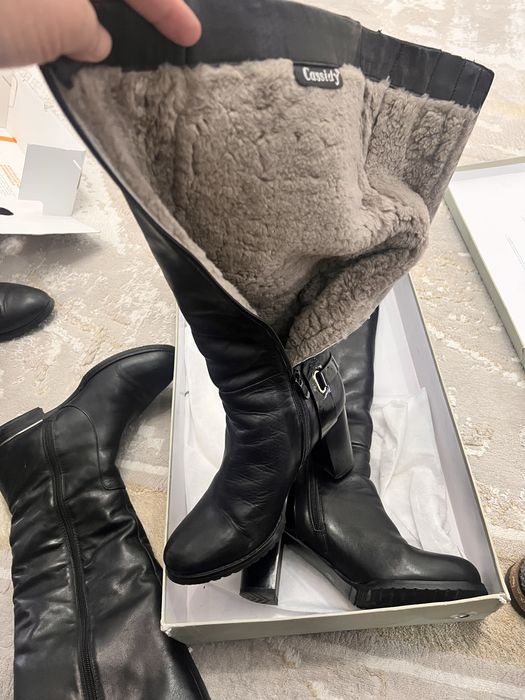 Сапоги натуральная кожа натуральный мех