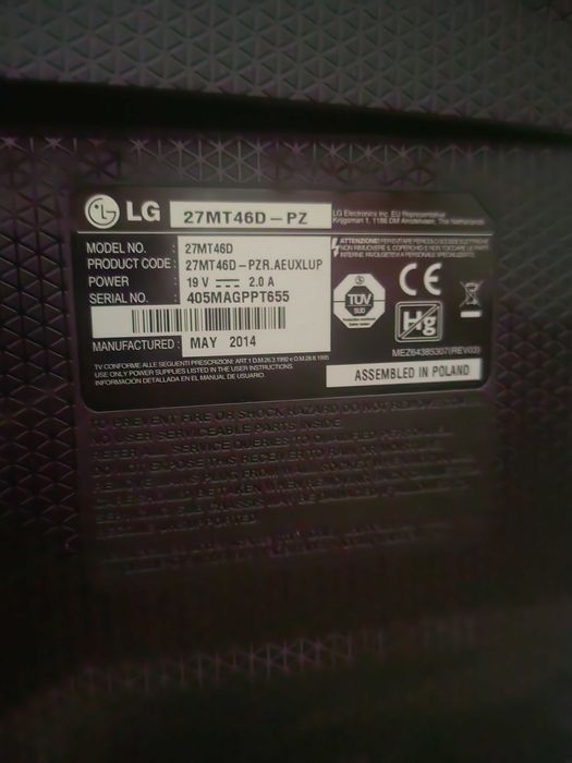 Телевизор LG 27MT46D-PZ