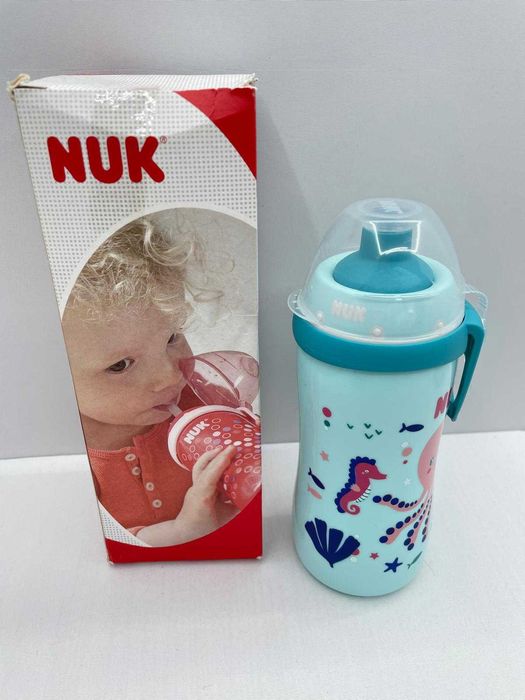 Cana NUK Junior cu capac push-pull, 300 ml, 18+ luni