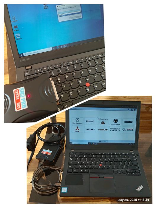 Laptop Lenovo diagnoza auto SM2 Scanmatik ODIS Xentry Can Clip