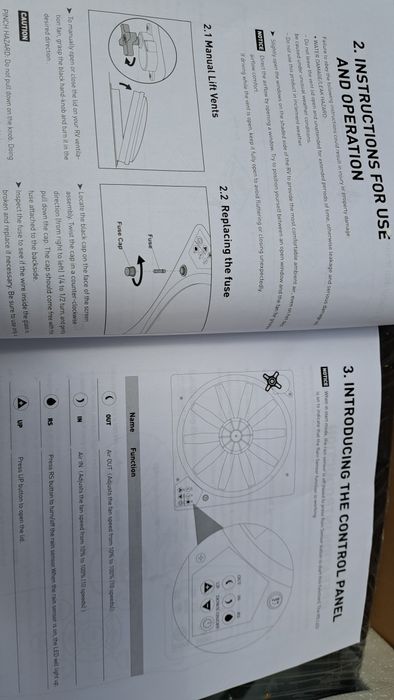 Trapa rulota cu ventilator și telecomanda