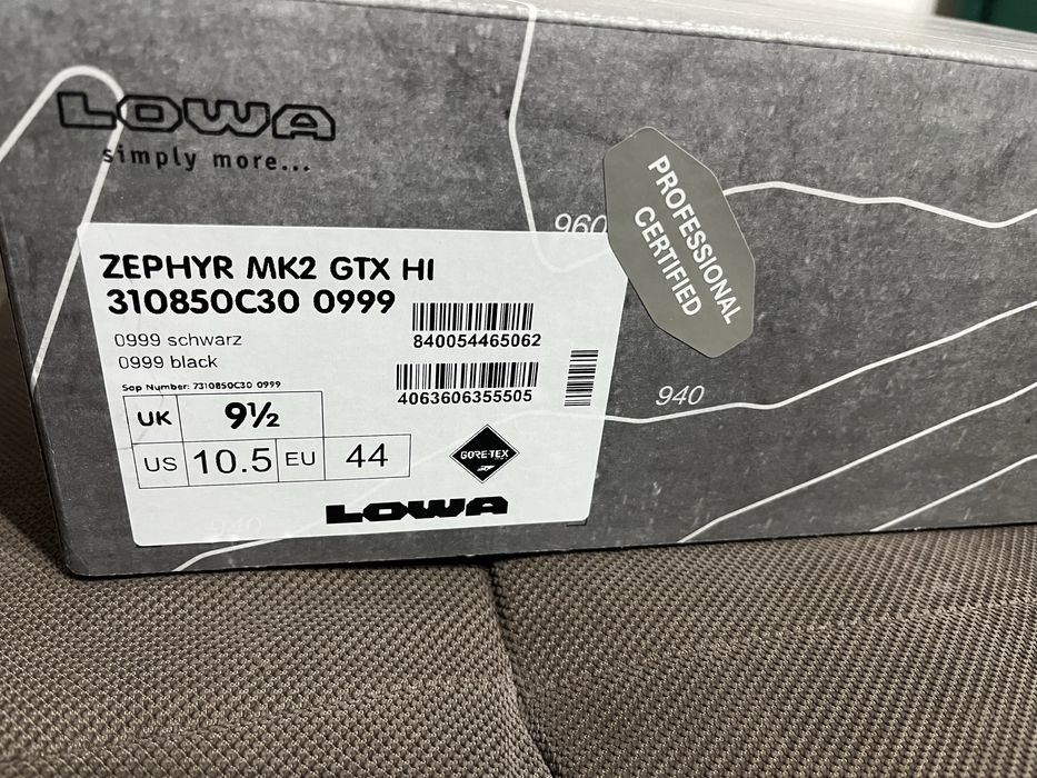 Обувки  тактически  Lowa zephyr Mk2 Gtx 44 номер