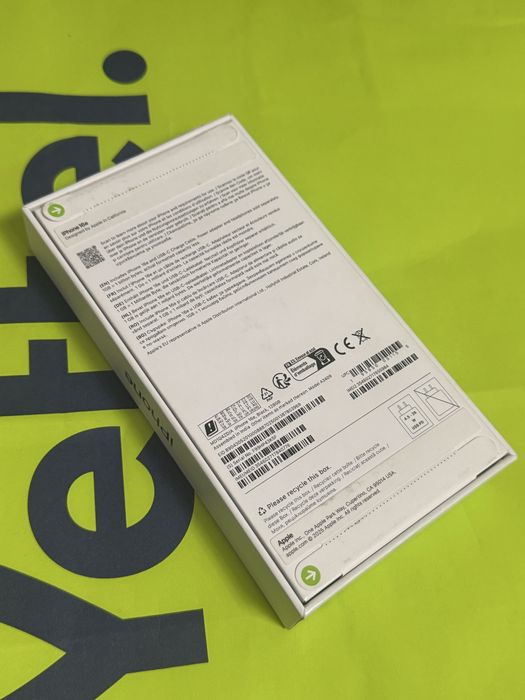 ЗАПЕЧАТАН 128GB iPhone 16e Yettel Гаранция 2029г. 16 e Black