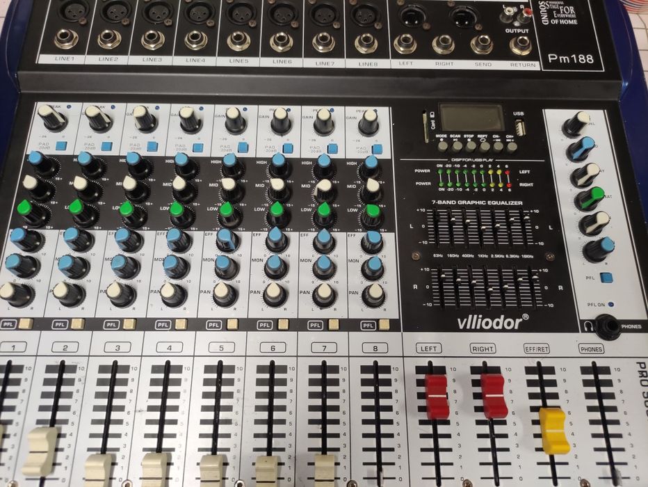 Mixer audio 8 canale este pasiv