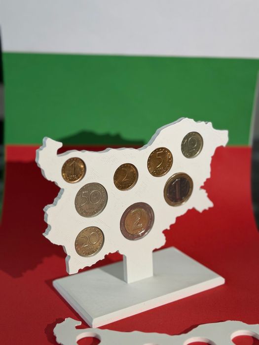 Поставка за български монети – карта на България