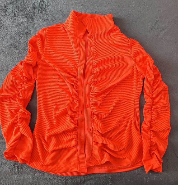 Cămașă modernă damă, cu efect de încrețire