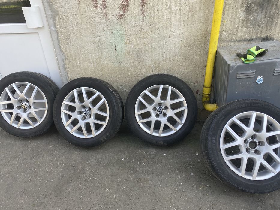 Jante aliaj originale Volkswagen + anvelope – stare bună 205.55.r16