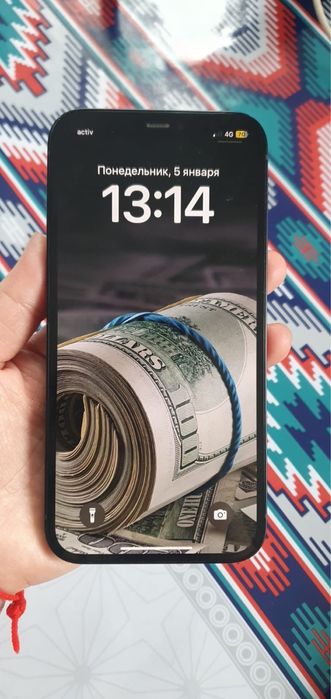 Айфон 12 темного синего цвета