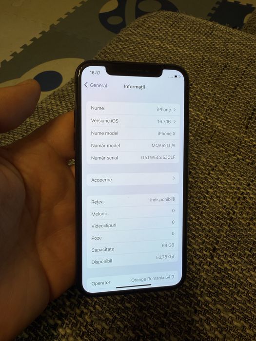 iPhone X 64GB Space Gray – Grad A/B – Baterie 97%