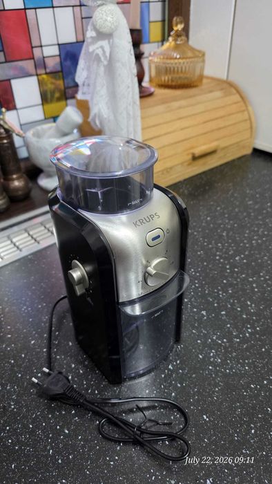 Rasnita de cafea electrica Krups GVX242, 17 setari macinare, 100W, 200g, negru