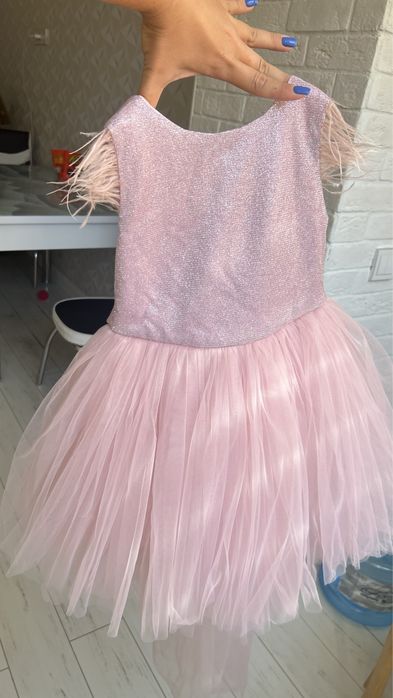 Платье розовое рыбка