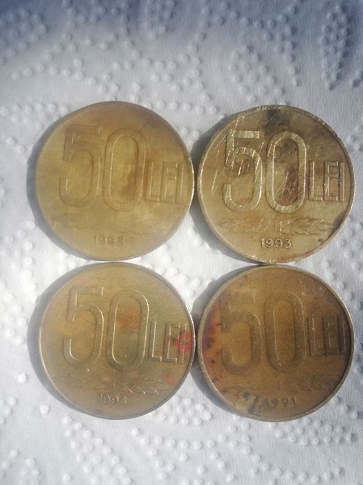Monezi de 50 de lei vechi