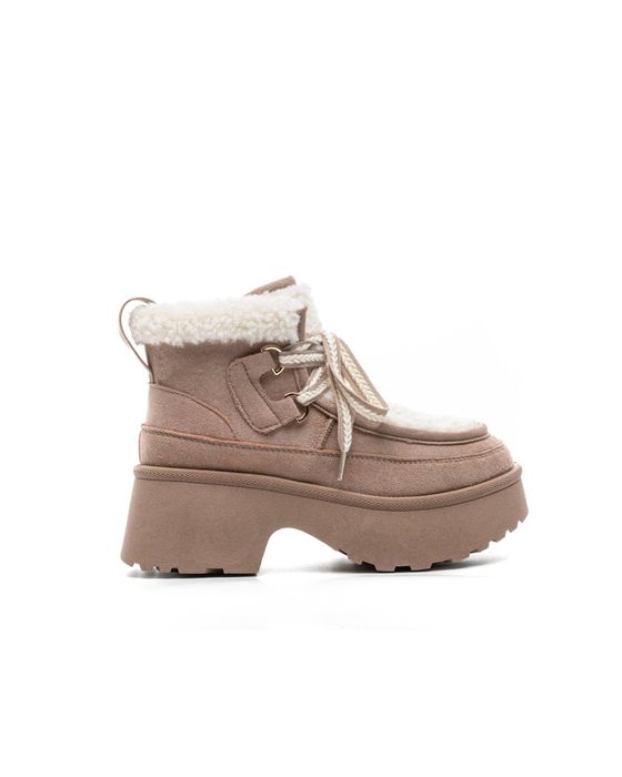 Дамски зимни боти на платформа с топла вата в кафяво-ПРОМОЦИЯ