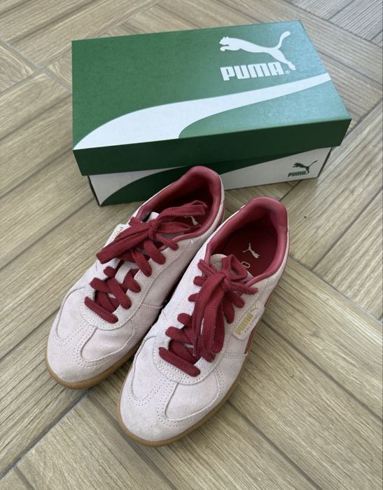 Оригинални дамски маратонки Puma Palermo, 38,5 номер, бебешко розово и бордо