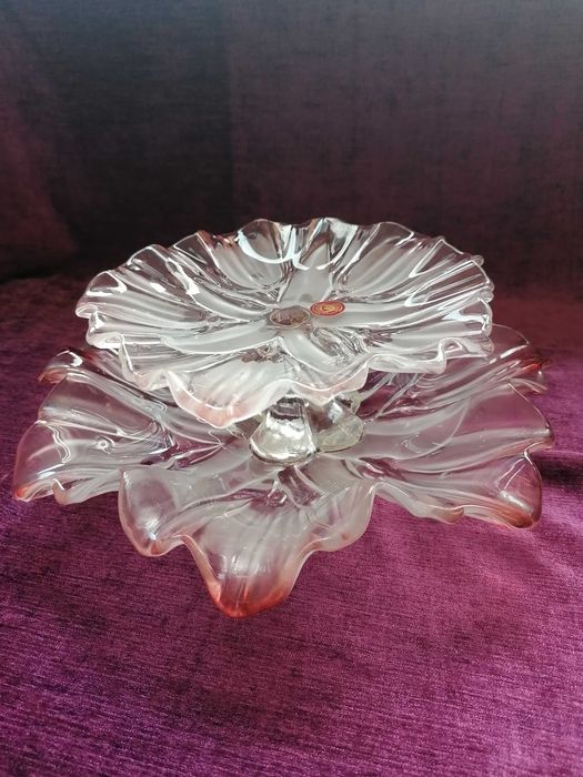 fructiera cristal roz