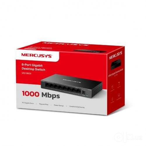 8-портовый гигабитный коммутатор Mercusys MS108GS