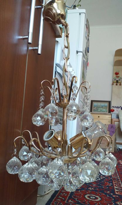 Люстра хрустальная 3-х рожковая 3-х ярусная