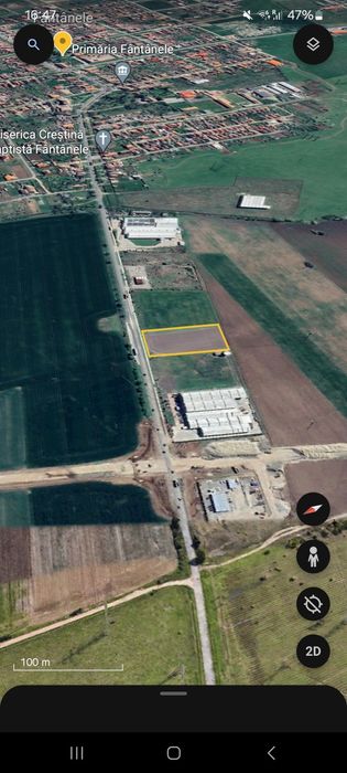 Teren de vanzare cu puz aprobat 33 euro/m2