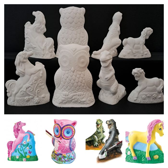 Лотове от 4 бр. 3D фигурки за оцветяване