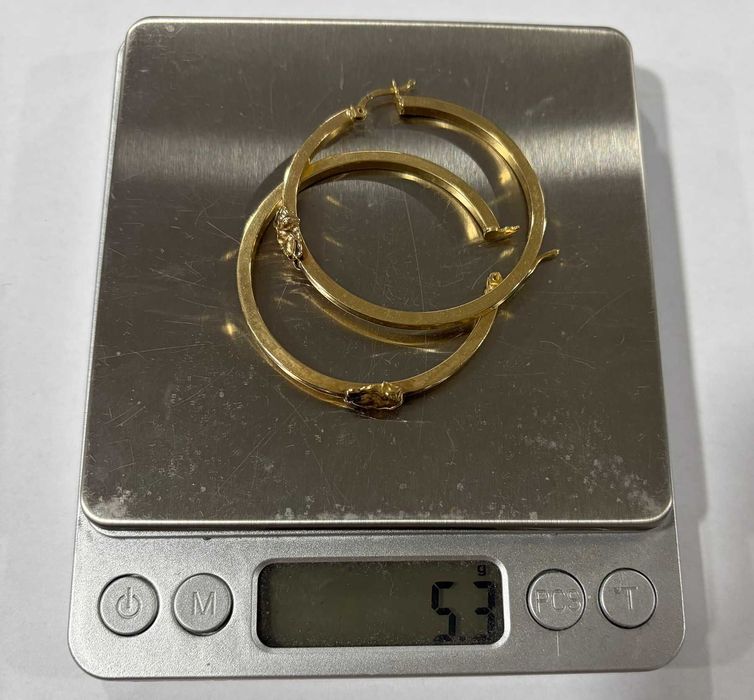 Златни обеци 5.3 грама 14 карата.