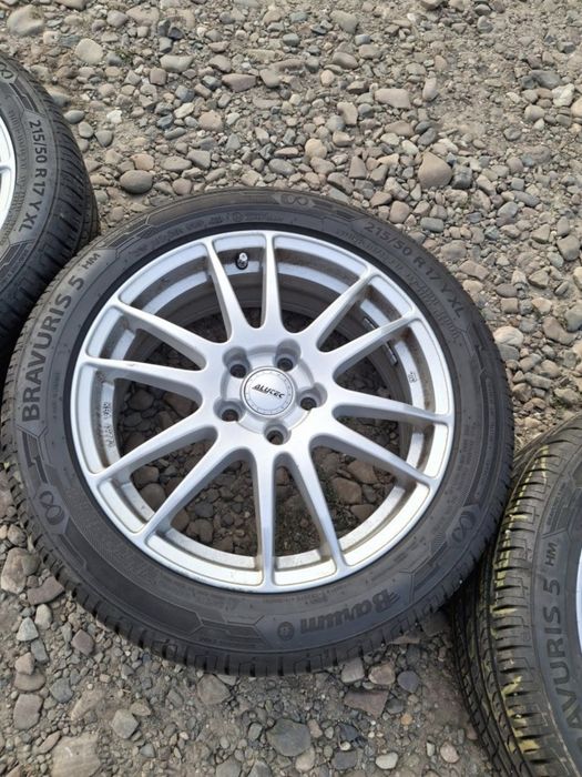 Set jante aliaj R17  5×108+ anvelope Barum