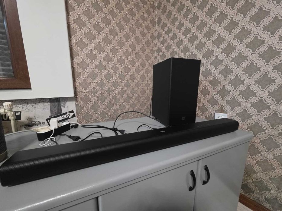 Soundbar JBL SB580, 3.1, 440W, Subwoofer Wireless, Dolby Atmos, negru