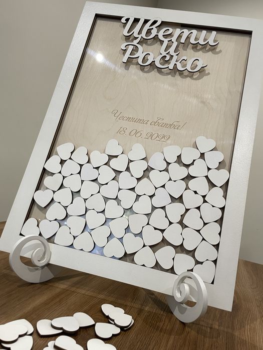 Сватбени рамки за пожелания от гостите