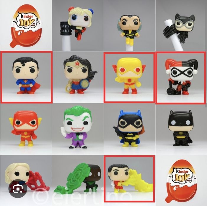 Фигурки Очень странные дела Kinder Joy ОСД и DC