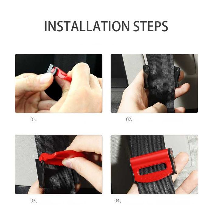 Комплект 2 бр. ограничители за колан за бременни жени и деца - различни цветове