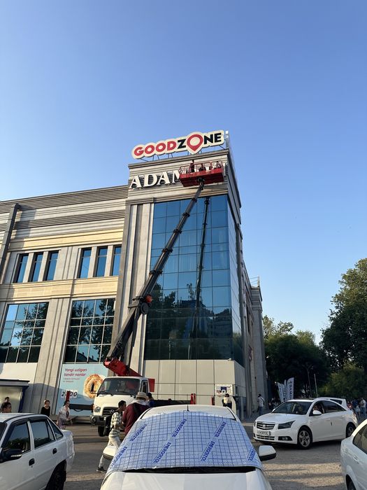 Tashqi reklama banner pechat 3D harflar reklama xizmati