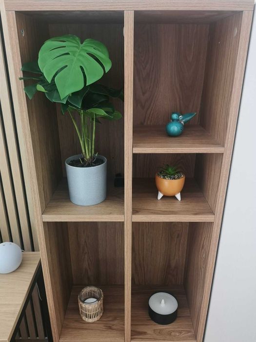 2 шкафа Enza Home – библиотека + затворен модул - мебели за дневна