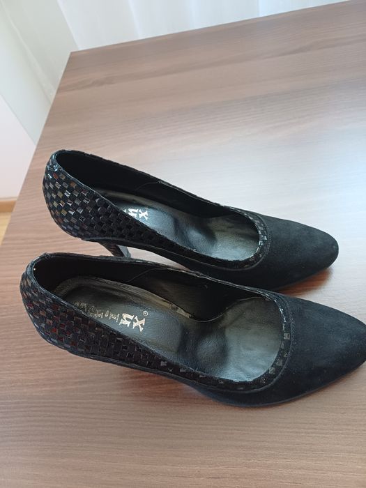 Pantofi ocazie din piele naturala