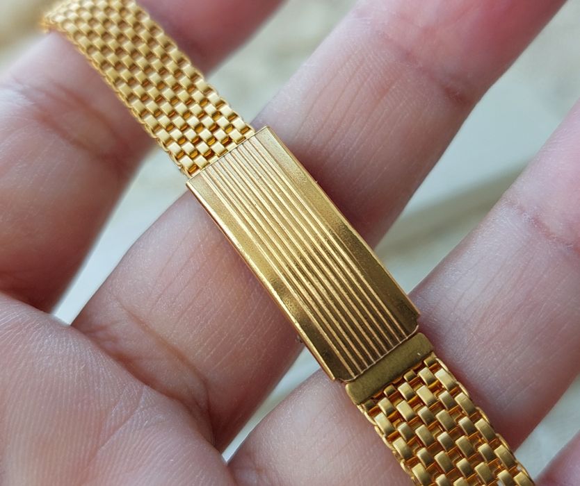 Позолоченный браслет для часов