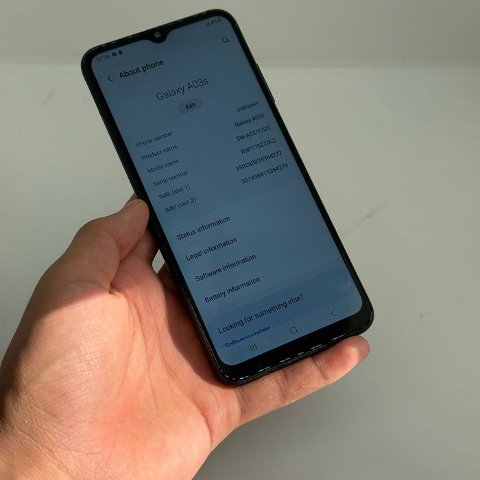 Samsung A03s sotiladi dastavka bor