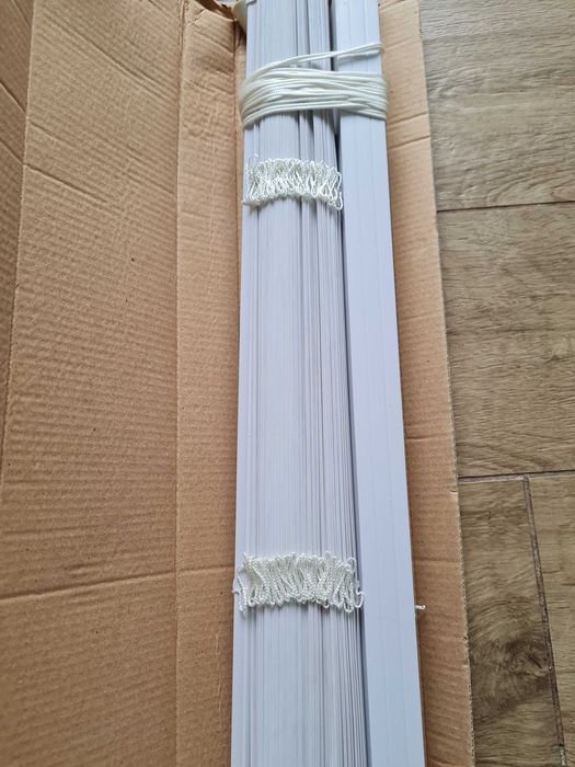 Jaluzele orizontale PVC albe 45x160 cm - 2 buc
