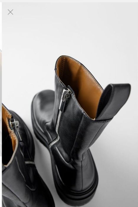 Продам сапоги Zara(кожа)