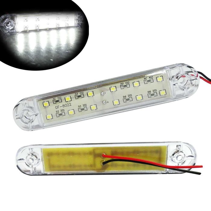 ЛЕД Маркер Габарит Токос 12 LED за камион ремарке бус ван 12-24V