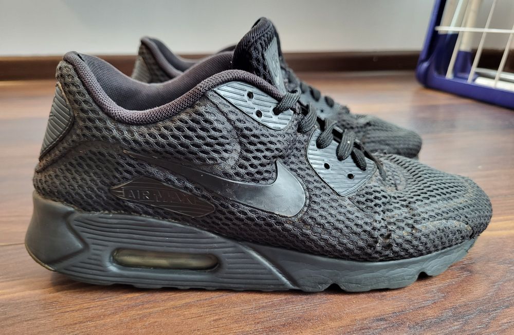 Adidasi/pantofi sport Nike Air Max 90 Negri, marimea 42, uzati