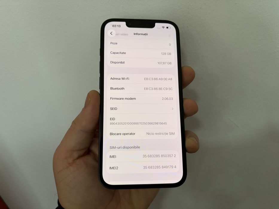 Iphone 16e, 128 gb, Black