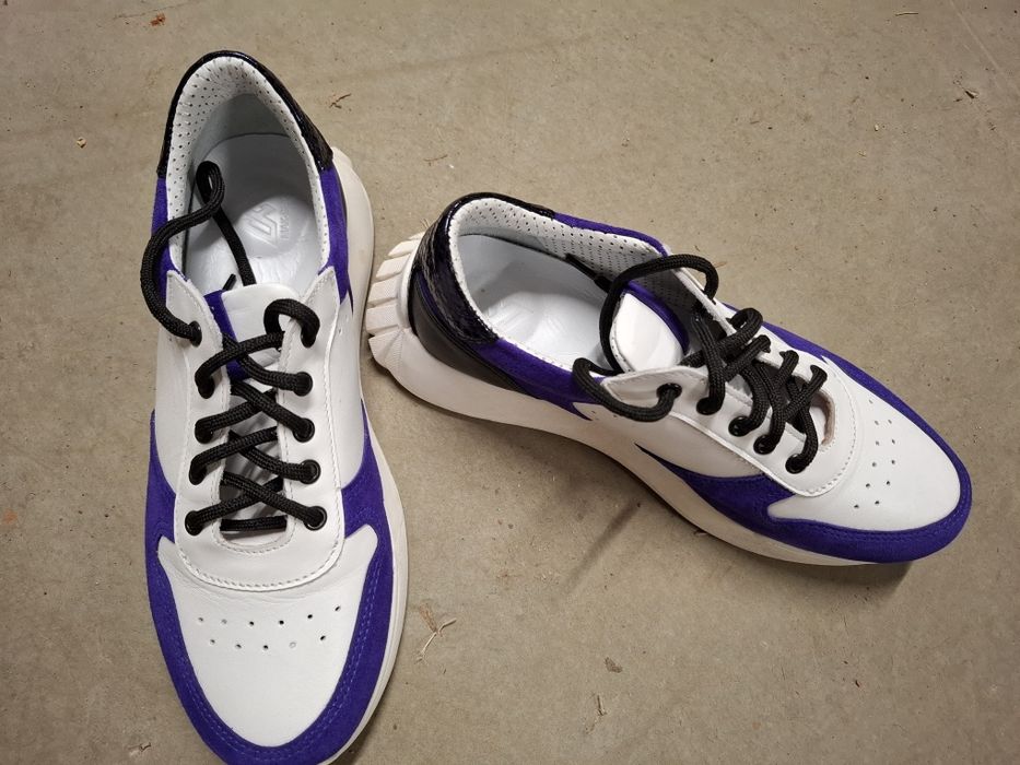 Обувки тип кец естествена кожа