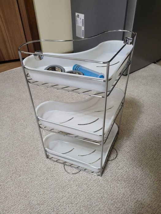 Vand etajera baie- colt, eleganta si utila