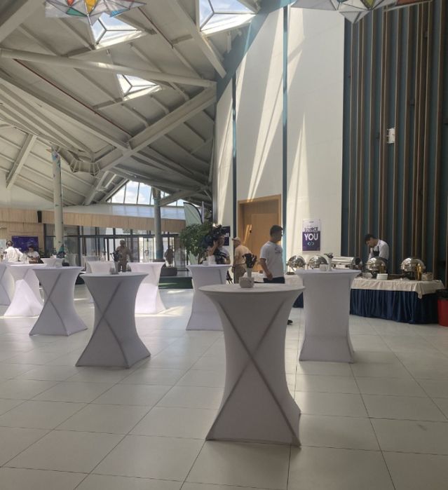 Аренда стол и чтул фуршетний коктейльний. Кейтеринг кофе-брейк