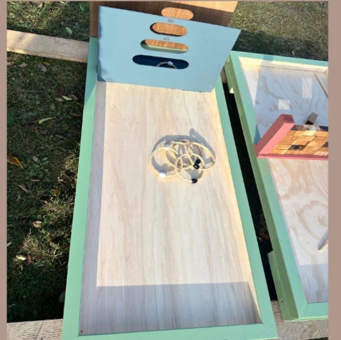 Joc din lemn XXL- Cerc la țintă