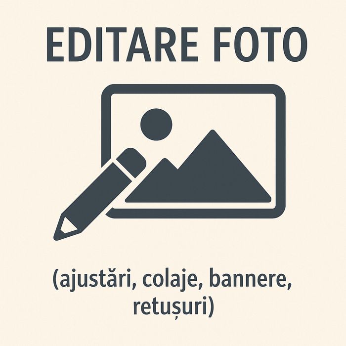Editare foto/video, creare logo, la cele mai mici preturi