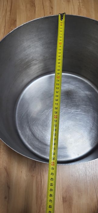 Казан 40литра с капак на Хром Силистра дебела неръждавеика 2мм