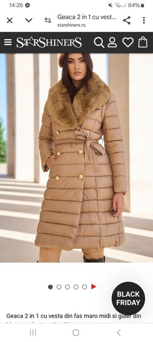 Geaca iarna cu blana