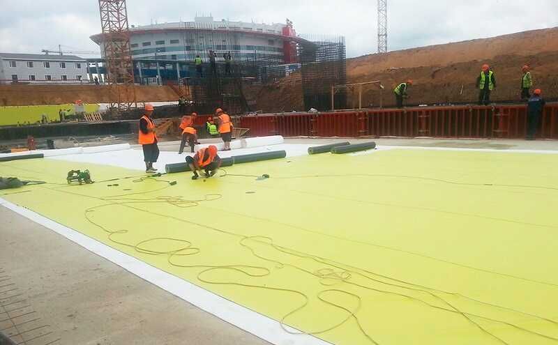 Гидроизоляция плоские кровли монтаж